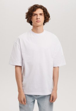 Белая футболка мужская Oversize